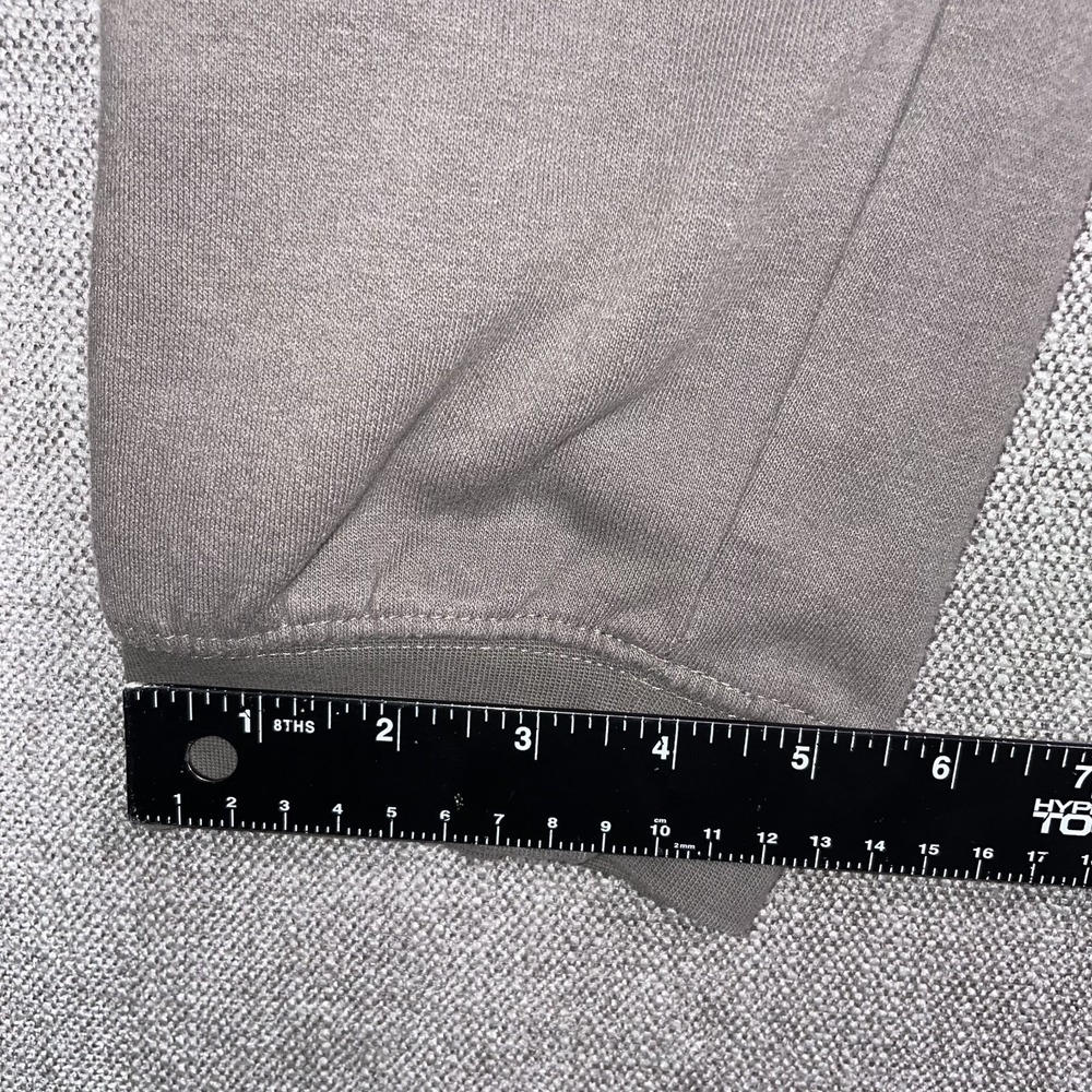 H&M Regular Fit Sweatpants Mens XS Brown Fleece Tapered Joggers Drawstring - Picture 8 of 12